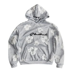 Sweat-shirts personnalisés en molleton 100% coton, imprimés à l'écran et en relief, poids lourd 400 GSM, pour marques de vêtements, avec étiquettes. - Product Image 1
