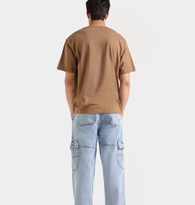 T-shirt décontracté d'été pour homme, couleur unie, manches courtes, pour le fitness et l'entraînement en extérieur - Product Image 3