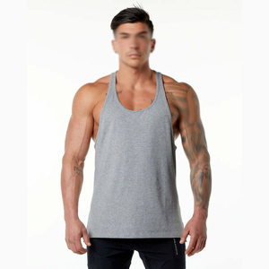 Nouveau Débardeur de Sport Respirant Personnalisé Tendance 2026 pour Hommes – Vêtement de Fitness Musculaire Grande Taille en Tricot Uni 100% Coton pour Musculation - Product Image 4