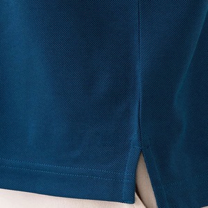 Camisa Polo de Color Sólido para Hombre, Manga Corta, Corte Regular, Estilo Casual, Azul - Product Image 6