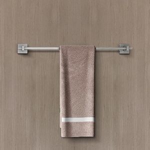 Toallero Minimalista de Pared de Acero Inoxidable Cepillado, Soporte Fijo para Baño, Barra Única, Accesorio de Baño - Product Image 1