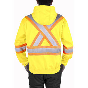 Sudadera con Capucha Profesional de Alta Visibilidad, Reflectante, Impermeable, de Poliéster, con Cierre, Clase 2, Uniforme de Seguridad Laboral, Cómoda, de Alta Calidad, OEM - Product Image 5
