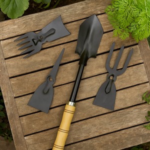 Modern Metal Planting <b>Tool</b> Kit with Comfortable Wooden Grips - Product Image 6