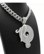 Pendentif en diamant argenté, directement de l'usine, pour mariages, anniversaires et cadeaux, disponible au prix d'exportation - Product Image 3