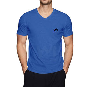 Camisetas de cuello en V para hombre, estilo nuevo, diseño estampado, 100% algodón, corte holgado, talla personalizada, mejor calidad, al por mayor. - Product Image 5