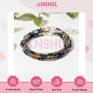 Joyería de Moda de Lujo, Calidad Premium Grado AAA, Tobillera de Cristal Facetado con Triple Protección Unisex, Cadena Ajustable, Venta al Por Mayor - Product Image 6