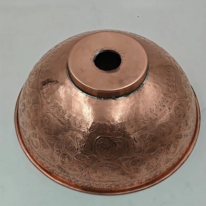 Améliorez votre maison avec un évier en cuivre artisanal durable doté d'une magnifique finition martelée. Achetez directement auprès du fournisseur. - Product Image 5