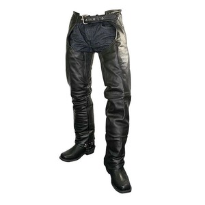 Pantalon en cuir de vachette pour homme et femme, avec logo OEM, bandes latérales, tendance, haute qualité, pour adulte. - Product Image 6
