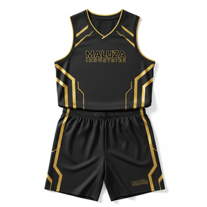 Custom Sublimation Basketball Uniform Set Breathable Quick Dry Team Basketball Jersey Design Your Own College Training Kit - Product Image 1