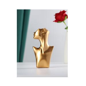 Escultura con forma de rostro, escultura de metal, diseño especial, estatua, colección de arte, estatua de metal y aluminio - Product Image 5