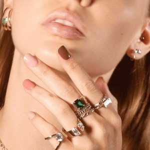 Multi Emerald Cut Lab Grown Diamonds 8mm Wide Cigar Band Custom 10K 14K 18K Solid Real Gold Open <b>Gap</b> Moissanite Statement Rings - Product Image 2