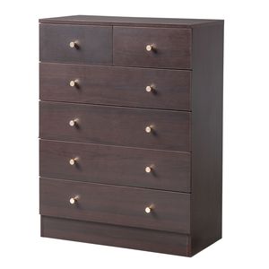 Cassettiera Contemporanea in Rovere per Arredamento Casa, 6 Cassetti, Marrone, per Appartamento e Camera da Letto - Product Image 2