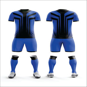 Uniforme de Fútbol Personalizado con Opciones de Color y Nombre del Jugador |   Ropa de Verano Ligera de Secado Rápido 100% Poliéster |   Tallas para Hombres y Mujeres Adultos | - Product Image 6