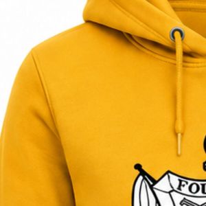 Women Custom Greek Gold Yellow Drawstring Hoodie Embroidered Crest Pullover <b>Long</b> Sleeve Hooded <b>Sweatshirt</b> Sorority College - Product Image 5