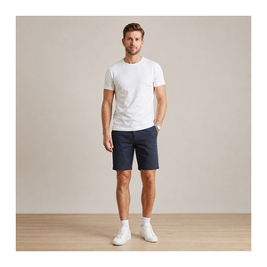 Shorts pour hommes de qualité supérieure, confortables au quotidien, fabricant OEM ODM, vente en gros, export, qualité supérieure, coton, shorts décontractés et sportifs, Inde - Product Image 2