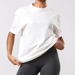 T-shirt à manches courtes en coton de haute qualité avec logo personnalisé rose pour femmes T-shirt à manches longues - Product Image 3