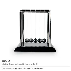 Boules d'équilibre en métal pour pendule de Newton, pour fournitures de bureau - Product Image 5