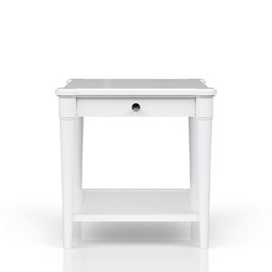 Tavolino da salotto bianco con cassetti contenitore e finitura elegante - Product Image 6