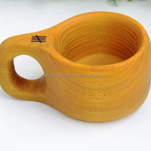 Viking Beer <b>Mug</b> Wooden <b>Handmade</b> Retro Brown Cup Oak Beer Tankard Wood Carving Beer <b>Mug</b> - Product Image 1