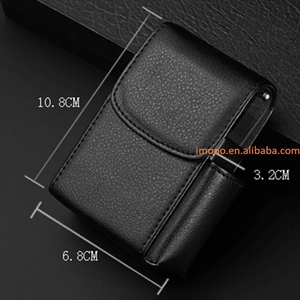 Portasigarette Originale in PU a Prezzo di Fabbrica, Contiene 20 Sigarette, Accendino a Gas, Astuccio per Sigari, Gadget per Uomini Fumatori - Product Image 5