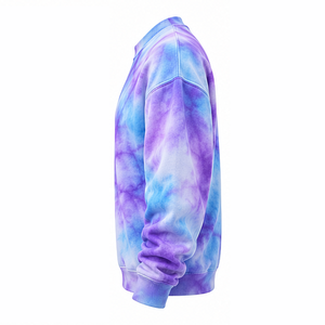 Sudadera Shibori Tie Dye de tacto suave, cuello redondo, personalizada, fabricante mayorista, ropa de moda cómoda, estilo urbano, informal - Product Image 2