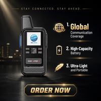 Radio POC 4G LTE ultra-légère portable, talkie-walkie longue portée 10000 km, radio bidirectionnelle, réseau PTT mondial, interphone, prise en charge SIM et GPS