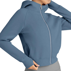 Sweat-shirts à capuche entièrement zippés pour femmes, qualité supérieure, mélange de coton, logo personnalisé, marque privée, fournisseur de vêtements OEM ODM, personnalisé pour hommes - Product Image 1