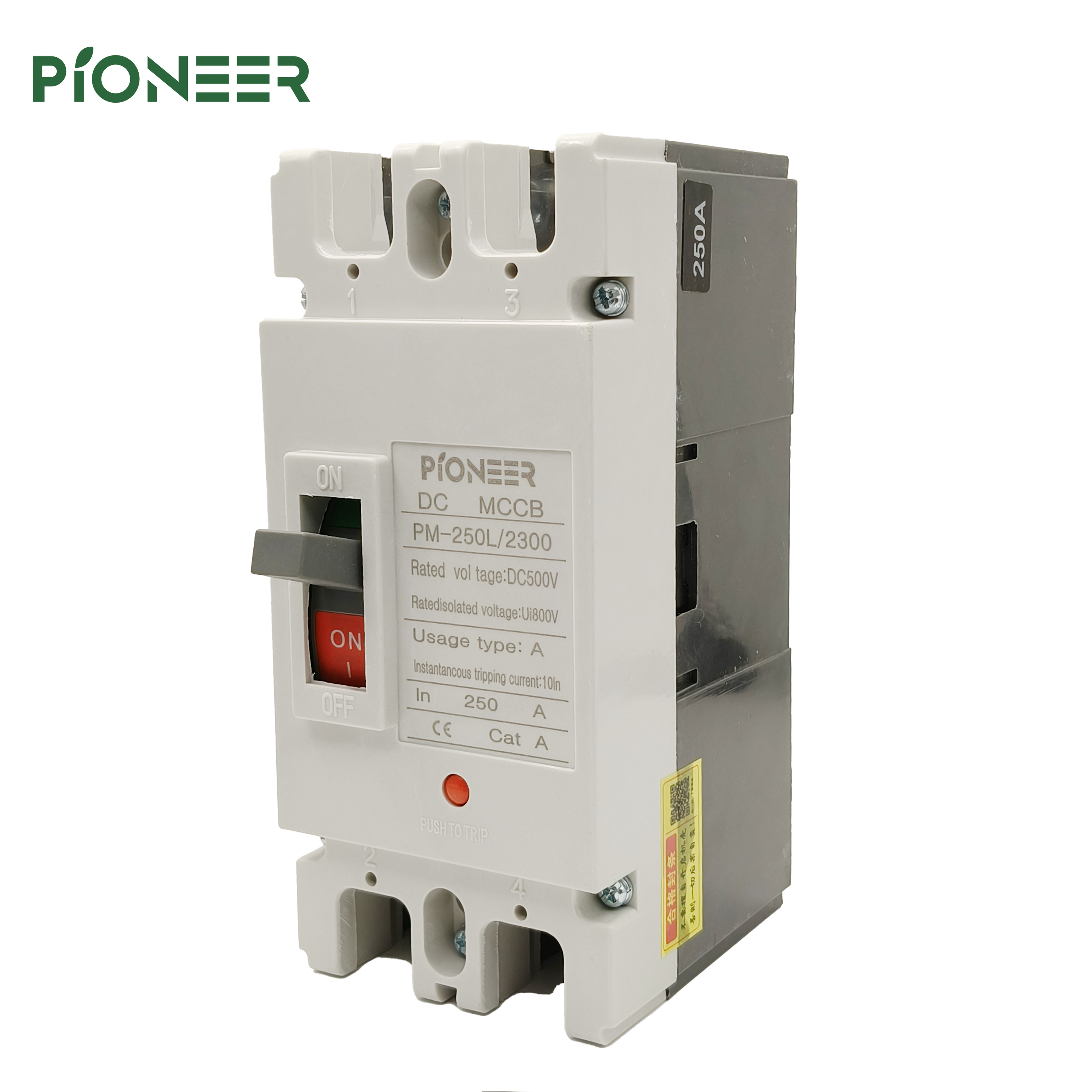 Direct Factory Solar Power Industrial DC Circuit Breaker 2P 200A 250A DC MCCB CE Certified 20kA Breaking Capacity 500V · image 4