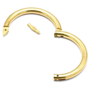 Anillo Nasal Cromado Chapado en Oro para Ganado Bovino, 2.5 Pulgadas, para Exhibición, Ganadería, Veterinaria, Anillo Nasal Atornillable para Manejo de Ganado - Product Image 5
