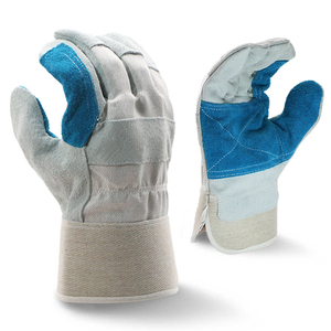 Wholesale Price Anti-Vibration Rigger Working <b>Gloves</b> Customize Logo Cowhide Leather Heat Resistant Safety Work <b>Gloves</b> - Product Image 1
