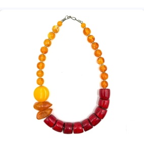 Nouveau Collier Fantaisie Coloré en Résine avec Perles Massives pour Femme, Bijou Géométrique de Qualité Supérieure, Idéal pour Mariage - Product Image 3