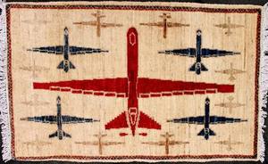 Alfombras de la Guerra Afgana, Alfombras con Patrones de la Guerra Afgana de EE. UU., Alfombras Afganas Hechas a Mano, Alfombras de la Guerra de Afganistán - Product Image 5