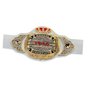TNA Women's Championship Belt White Leather Gold and Silver Design Premium Quality Wrestling Title Belt for MMA and Wrestling - Product Image 6