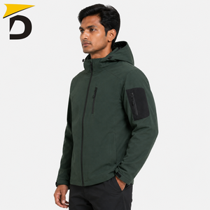 Chaqueta Deportiva Premium para Hombre con Capucha, Tejido Softshell, Ofrece Movimiento Cómodo, Ligera, Cálida y Resistente a la Intemperie - Product Image 5