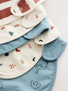 Bavoirs pour bébé en coton doux 100% bambou, lavables en machine, réutilisables, choix écologique - Product Image 4