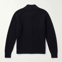 Cardigan en tricot pour homme avec logo personnalisé OEM, col roulé, fermeture éclair, style mode, couleur unie, idéal pour l'hiver