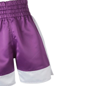 Shorts de boxe personnalisés brodés, trunks de combat légers et flexibles, vêtements de combat, fournisseur direct d'usine OEM ODM pour l'exportation - Product Image 3