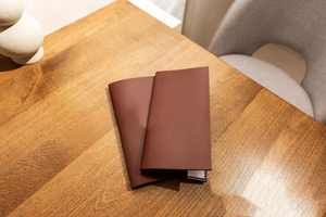 Classy Genuine Leather Heavy Duty Restaurant Bill Holder Custom Brand Logo Luxury Guest Check Presenter Waiter Order Tray - Product Image 6