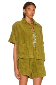 Ensemble deux pièces en coton biologique pour femmes, 100% coton biologique, vêtements décontractés, serviettes de salon - Product Image 6
