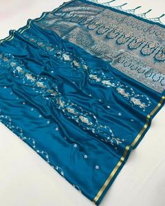 Best Quality Indian Women <b>Saree</b> Handloom Weaving Hand Drawn Design Authentic Traditional Quick Dry Women Party - Product Image 3