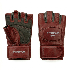 Low MOQ Custom Outdoor Rubber Palm Non-Slip <b>Weight</b> Lifting <b>Gloves</b> Fitness Private Label Supplier - Product Image 4