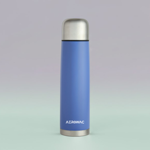 Reusable vacuum insulated <b>metal</b> drink bottle with long lasting temperature preservation portable carrying strap for outdoor - Product Image 2