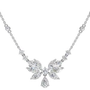 จี้เพชรแต่งงานทรงลูกแพร์และทรงมาร์คีส์  หรูหรา  ทำจากเพชรแล็บเกรด VVS  สีใส  เงินแท้ 925  ทันสมัย - Product Image 1