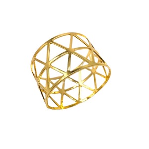 Anillo para servilletas personalizable para regalos corporativos. Anillo para servilletas de metal moderno para cenas elegantes, fabricado con estilo por HRCRAFTVERSE. - Product Image 6
