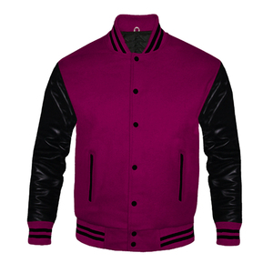 Men's High Quality Vintage Varsity <b>Jacket</b> <b>Winter</b> Wool with Embroidery Decoration Custom <b>Leather</b> Sleeves - Product Image 2