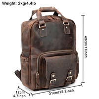 Sac à Dos Unisexe Vintage Nouveau Style Pliable et Étanche avec Cordon de Serrage, Doublure en Toile, Fermeture à Glissière Imprimé Logo PC École Dessin Animé