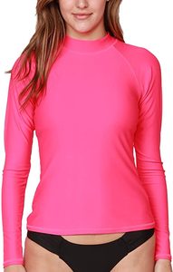 Custom Men Long Sleeve Rash Guard Pink Unisex Swim Shirt UPF 50+ Sun Protection Quick Dry Breathable <b>Surf</b> Swimwear - Product Image 6