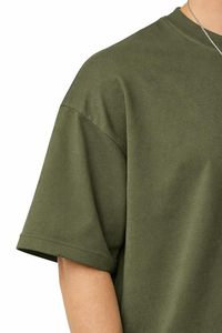 Camiseta de Hombre de Calidad Industrial, Estilo Básico para Uso Diario, Textura Jersey Gruesa, Corte Holgado, Costuras Reforzadas - Product Image 4