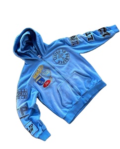 Sweat à capuche surdimensionné personnalisé pour homme 6XL en polyester/coton/polaire, molleton épais, effet délavé soleil, délavé à l'acide, broderie vieillie - Product Image 2
