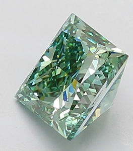 Diamant vert fantaisie vif taille princesse certifié 2,00-2,05 carats, clarté VS2, pierre précieuse non montée pour la vente en gros de bijoux fins - Product Image 3